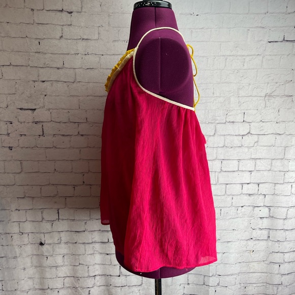 H&M pink chiffon tank top size 4 - Picture 2 of 4